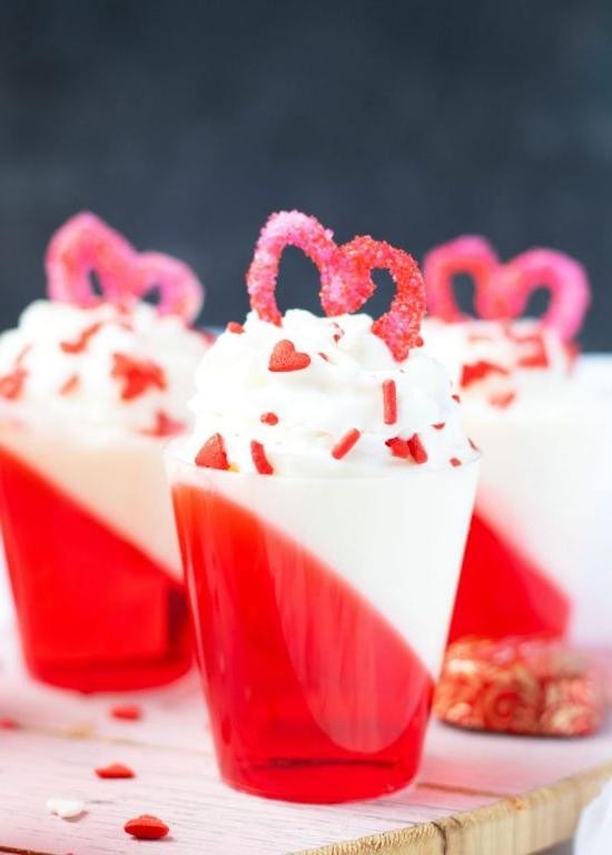Strawberry Raspberry Jello Shots
