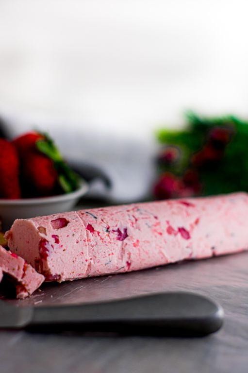 Strawberry Rose Compound Butter