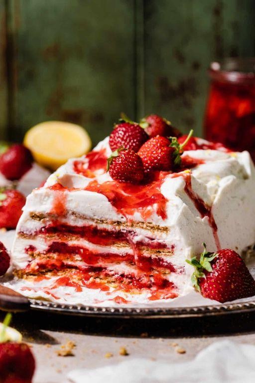 Strawberry Shortcake Icebox Cake