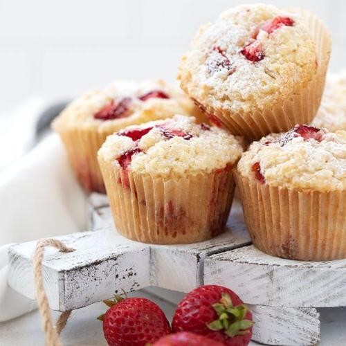 Strawberry Shortcake Muffins