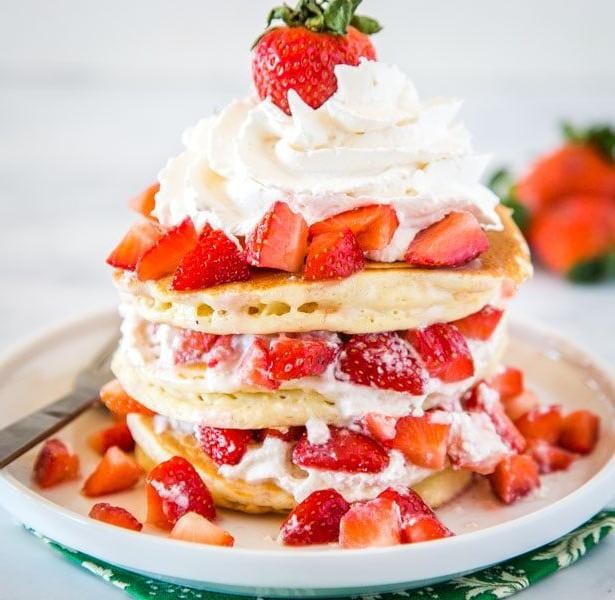 Strawberry Shortcake Pancakes