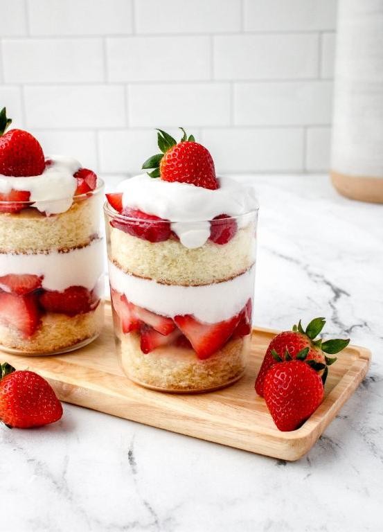 Strawberry Shortcake Trifle