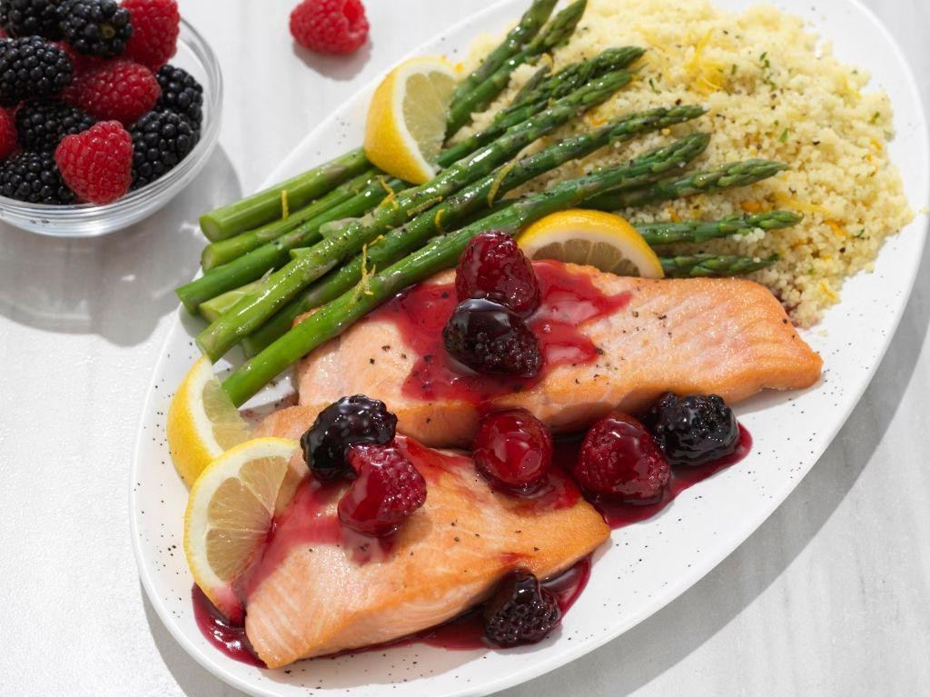 Summer Berry Glazed Salmon