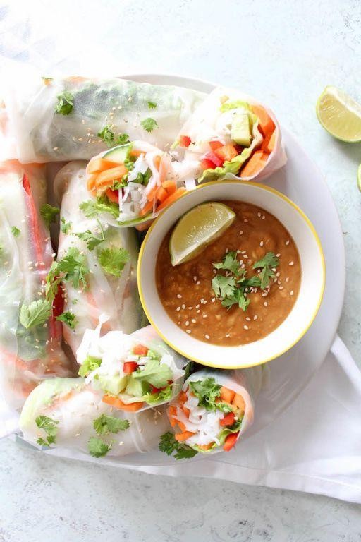 Summer Rolls with Peanut Dipping Sauce