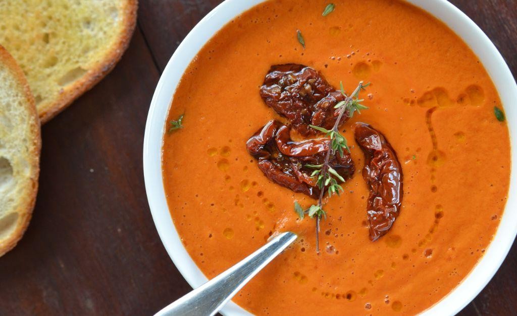 Sun-Dried Tomato and Parmesan Vita Mix Soup