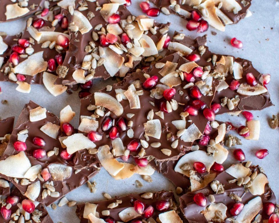 Sunflower Seed Chocolate Bark