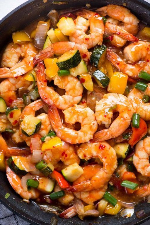 Sweet Chili Garlic Shrimp Stir-Fry