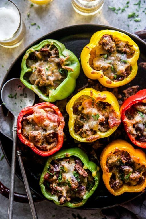 Sweet Chilli Stuffed Bell Peppers
