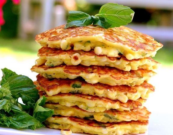 Sweet Corn and Basil Cookies