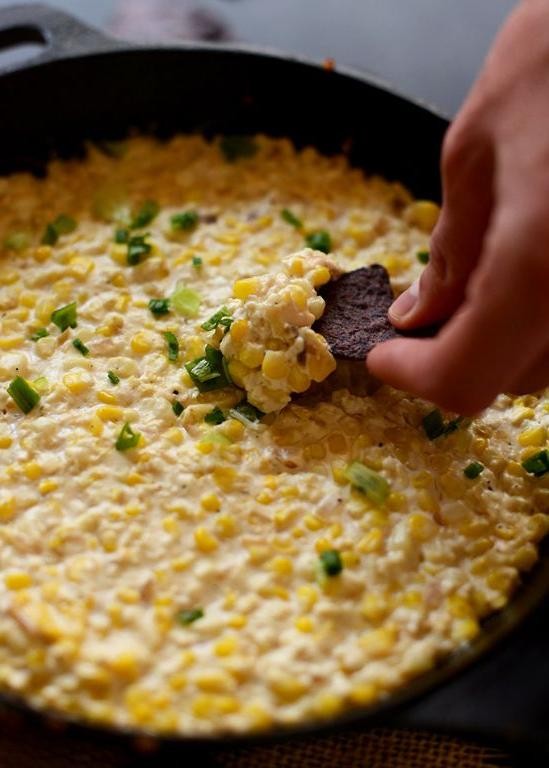 Sweet Corn and Cotija Cheese Dip