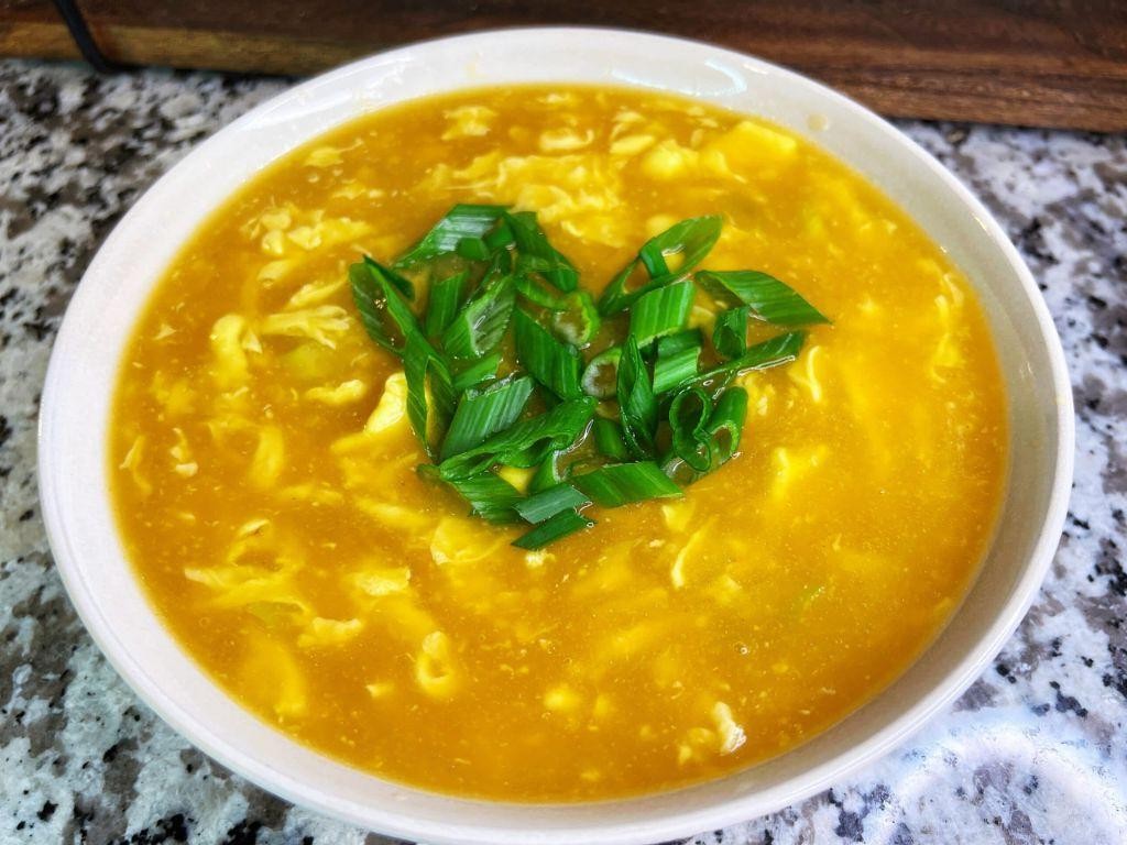 Sweet Egg Drop Soup with Tapioca Pearls