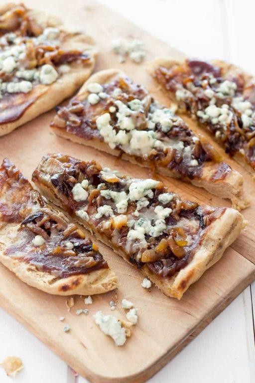 Sweet Onion and Blue Cheese Flatbread