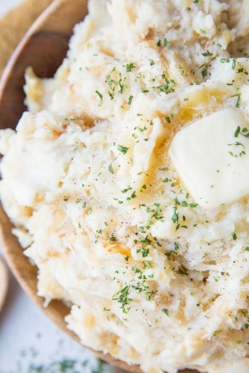 Sweet Onion and Parmesan Mashed Potatoes