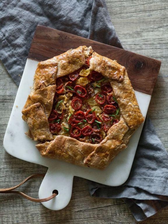 Sweet Onion and Tomato Galette