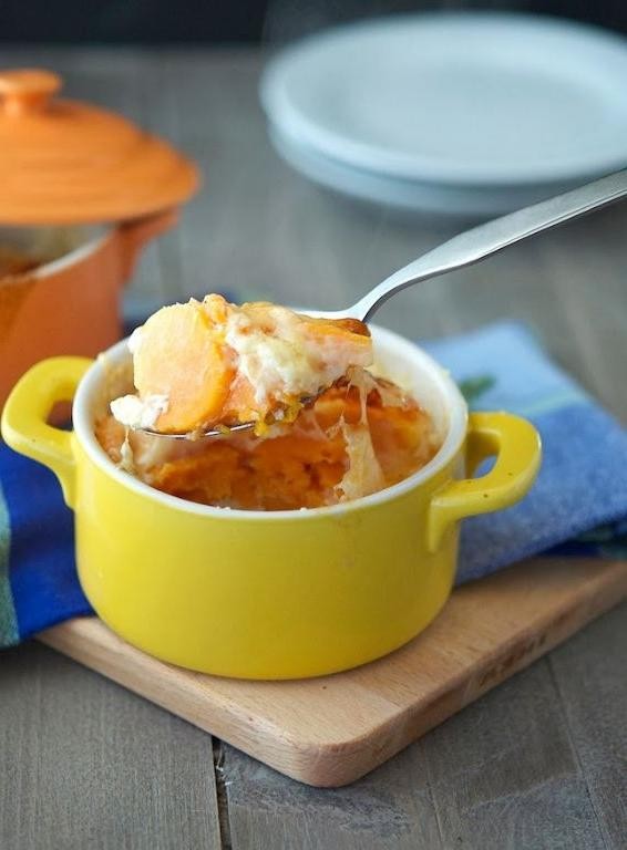 Sweet Potato Dauphinois with a Hint of Nutmeg