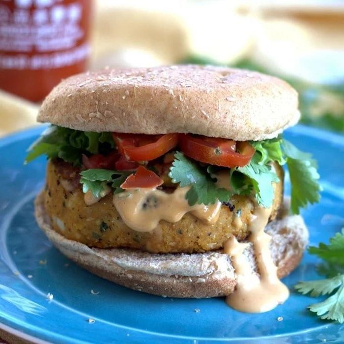 Sweet Potato Falafel Burgers