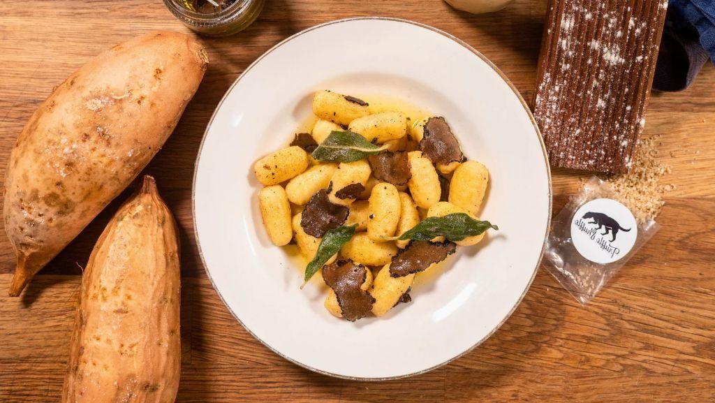 Sweet Potato Gnocchi with Truffle Oil and Parmesan