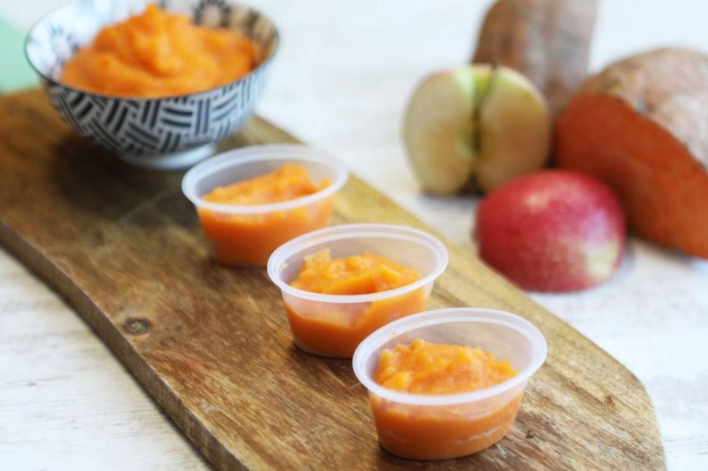 Sweet Potato and Apple Puree
