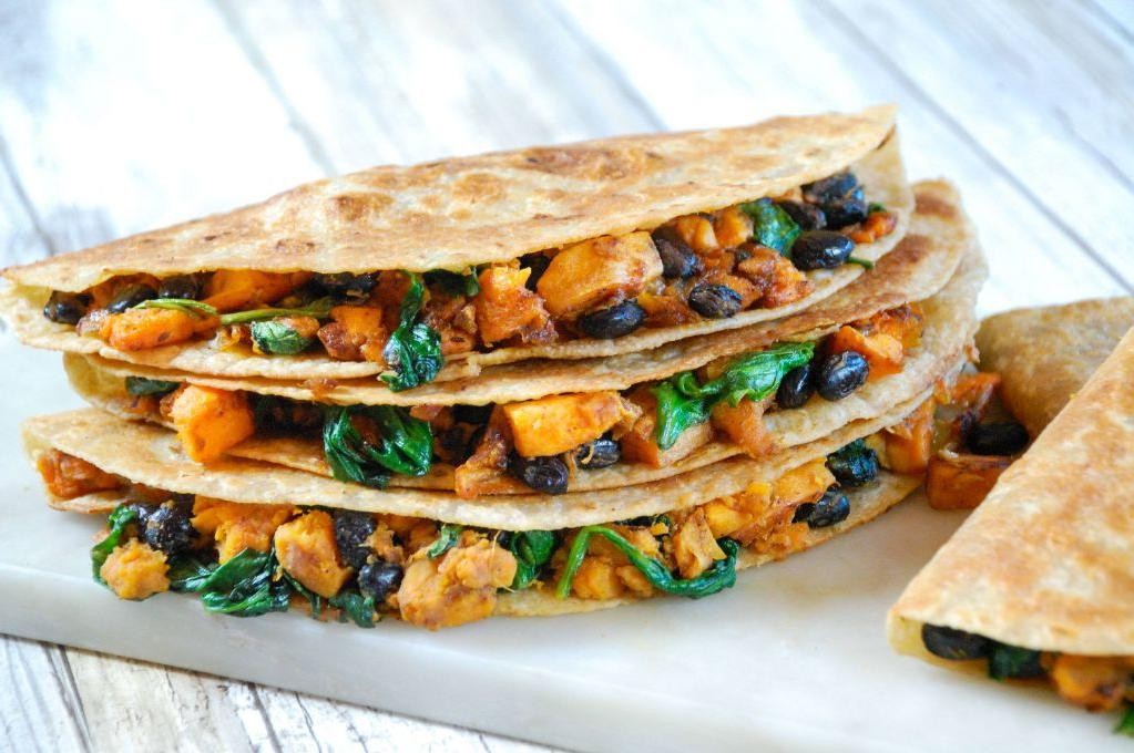 Sweet Potato and Black Bean Quesadillas