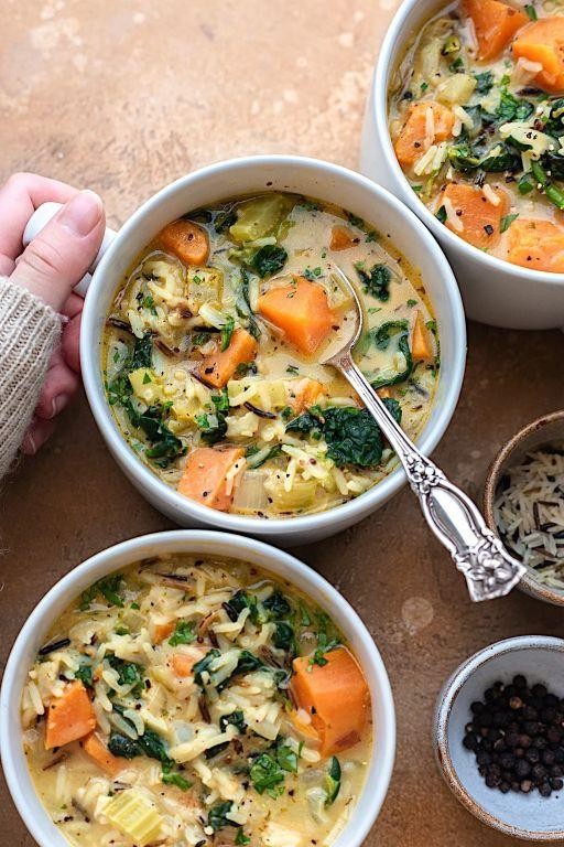 Sweet Potato and Rice Soup