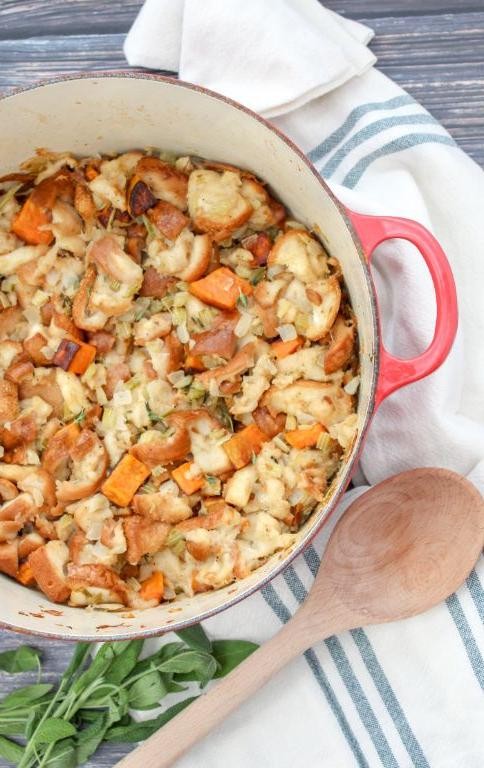 Sweet Potato and Sage Stovetop Stuffing
