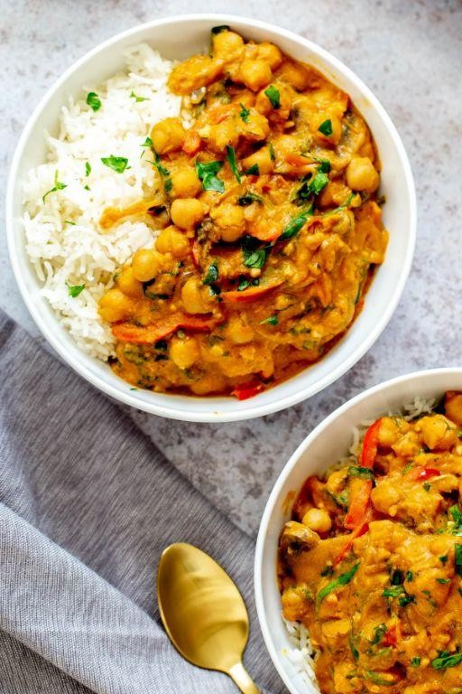 Sweet Pumpkin Curry with Chickpeas