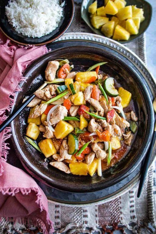 Sweet and Sour Pad Thai with Pineapple