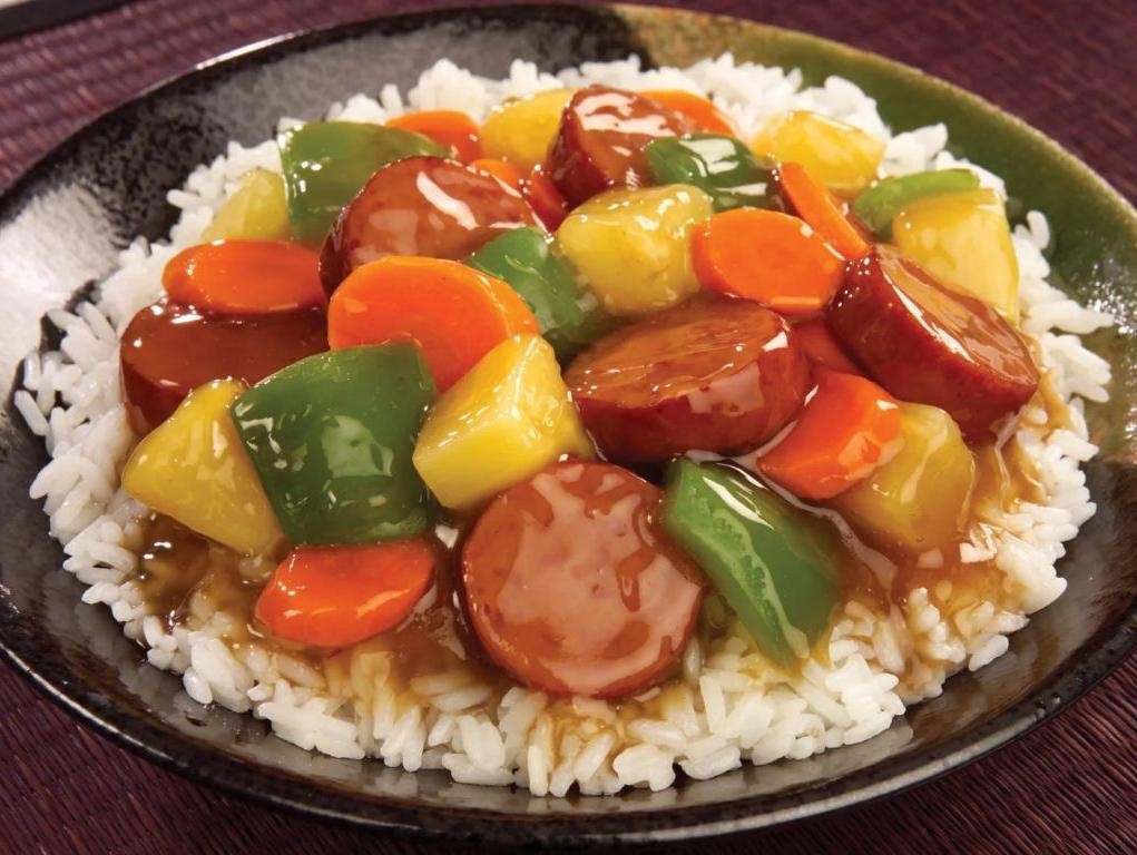 Sweet and Sour Sausage and Peppers Stir-Fry