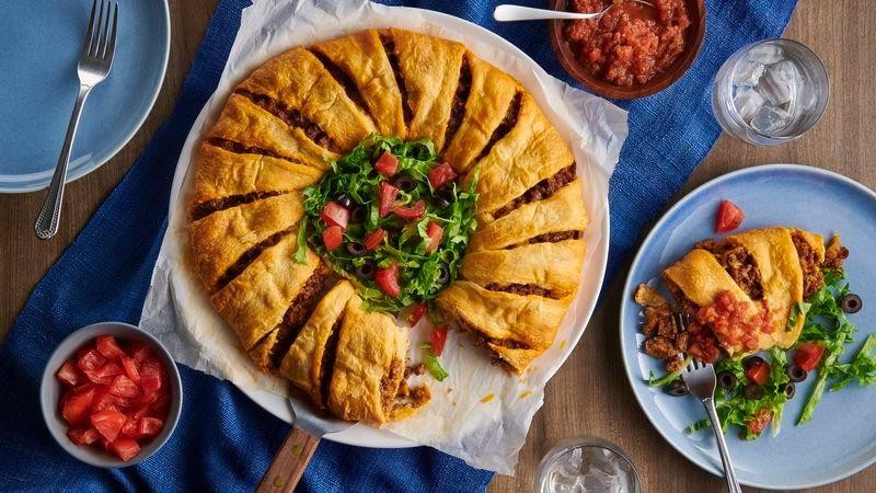 Taco Crescent Roll Bake