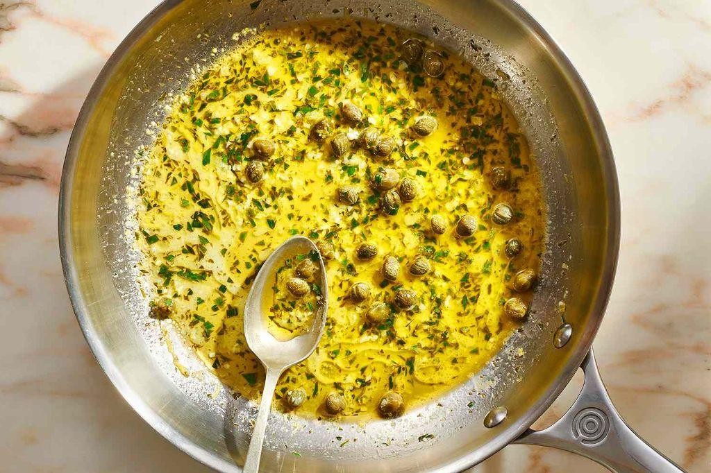 Tangy Lemon Vinaigrette with Capers and Parsley