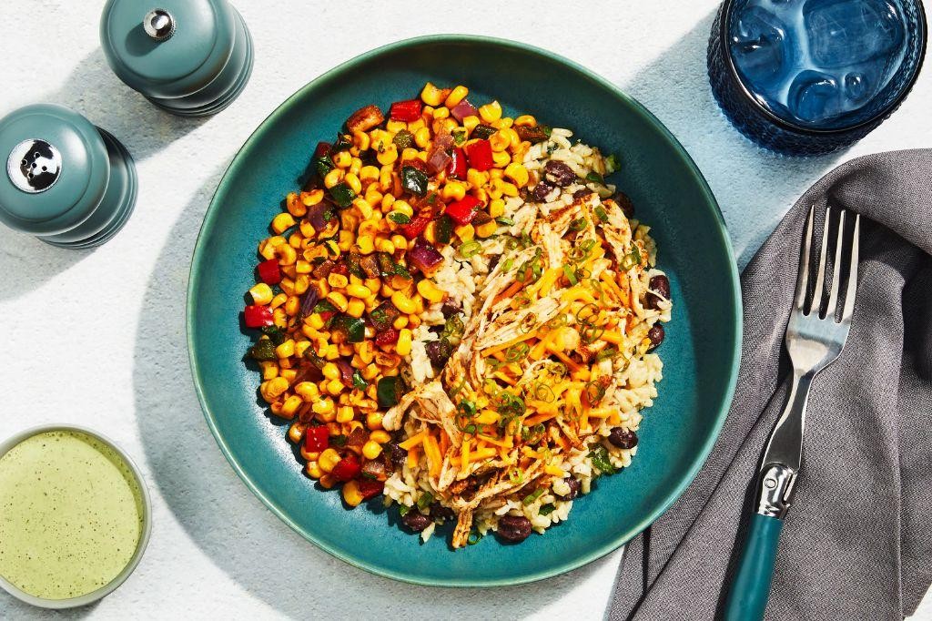 Tangy Mexican Shredded Chicken Taco Bowls