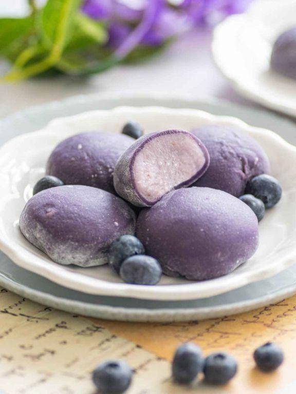 Taro Flavored Mochi Balls