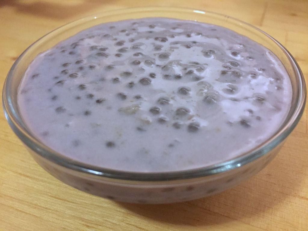 Taro Tapioca Pearl Pudding