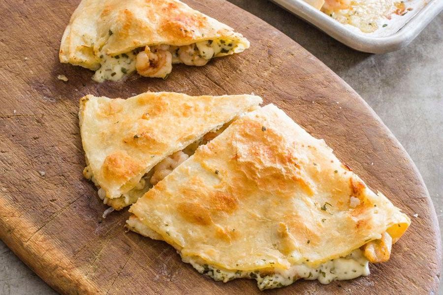 Tequila Lime Shrimp Quesadilla