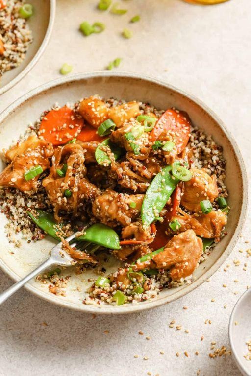 Teriyaki Chicken and Quinoa Stir-Fry