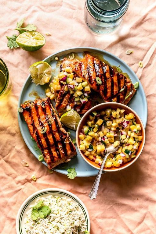 Teriyaki Salmon Meatloaf with Pineapple Glaze