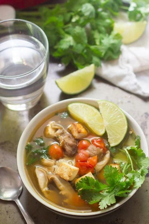 Thai Lemongrass Tofu Soup