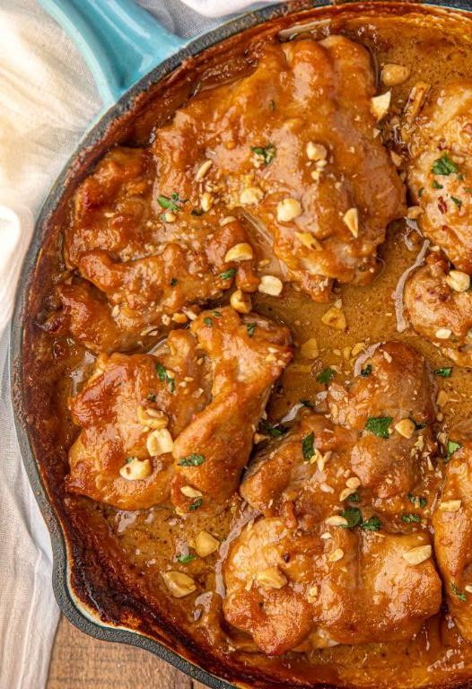 Thai Peanut Chicken Bake