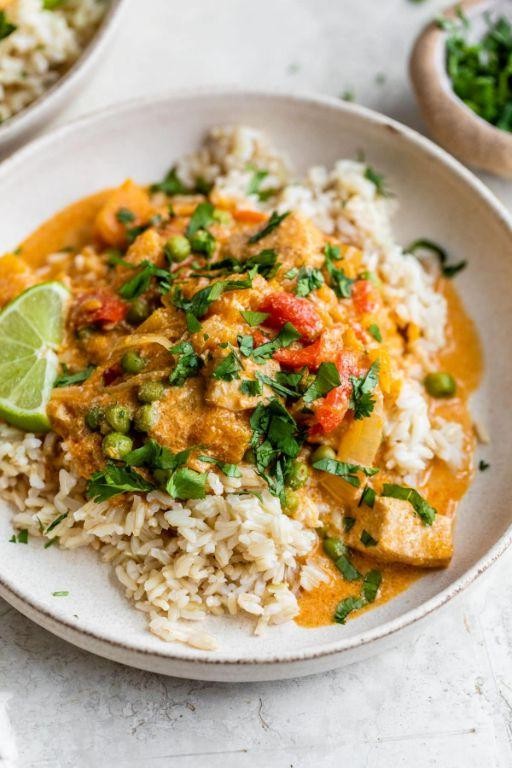 Thai Peanut Crockpot Chicken Legs