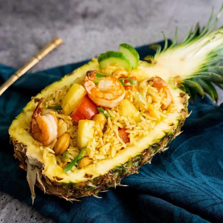 Thai Pineapple Yellow Fried Rice