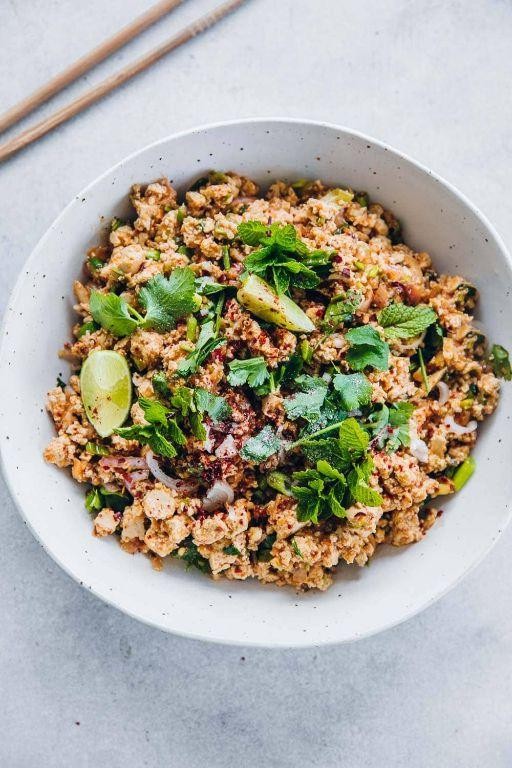 Thai Tofu Larb Salad