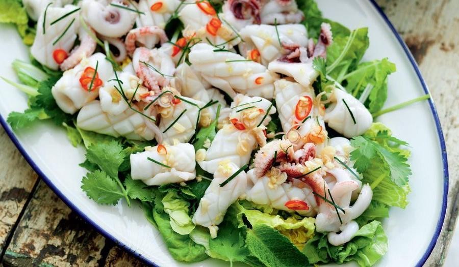 Thai-Style Squid Salad with Lime and Chili
