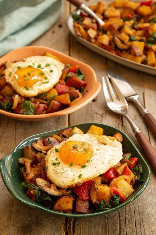 Three Sisters Breakfast Hash with Eggs