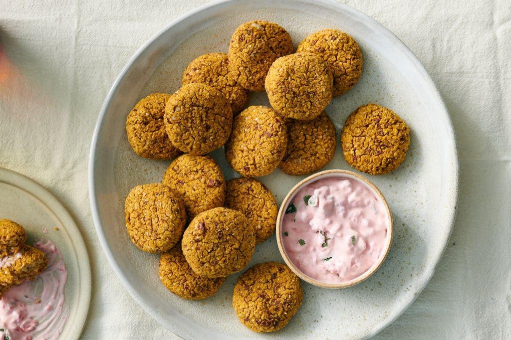Three Sisters Fritters with Spicy Aioli