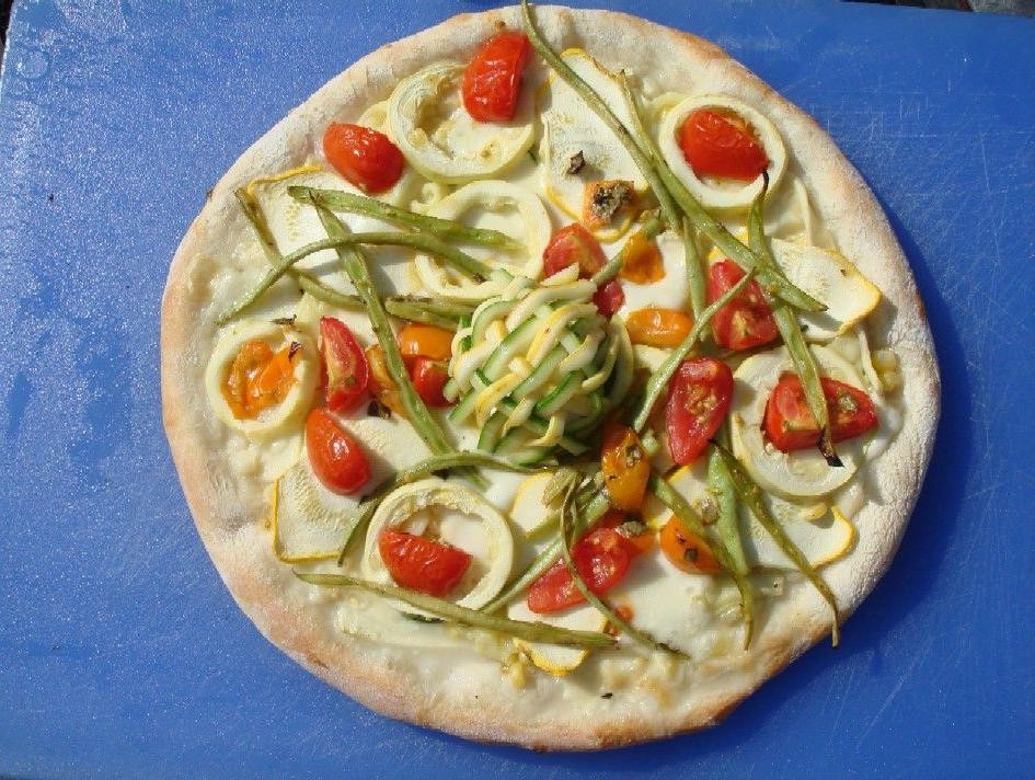 Three Sisters Pizza with Goat Cheese