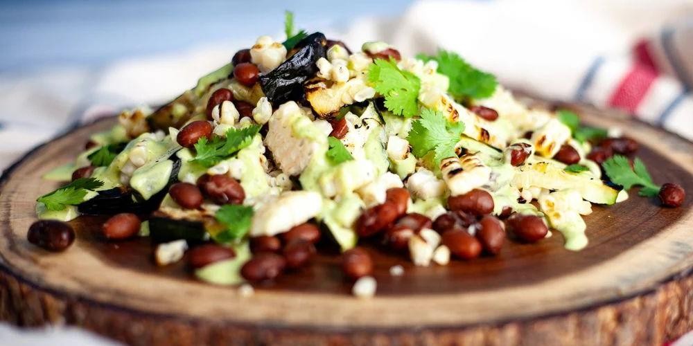 Three Sisters Salad with Lime Dressing
