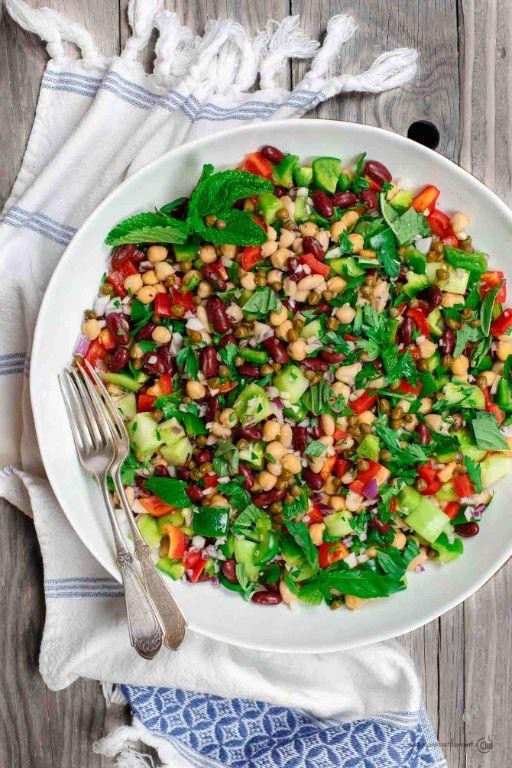 Three-Bean Salad with Fresh Herbs