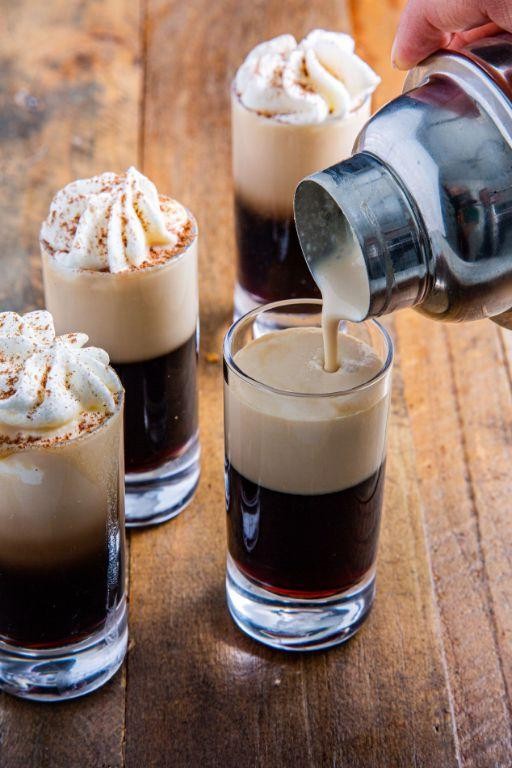 Tiramisu Chocolate Shots with Coffee Liqueur