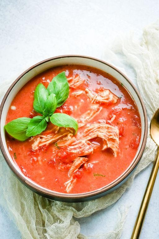 Tomato Basil Chicken Soup