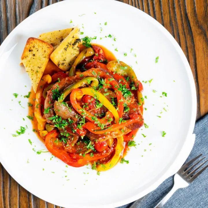 Tomato Basil Slow Cooker Pork Chops